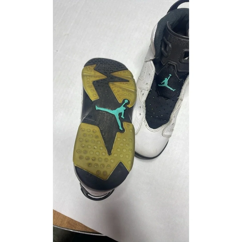 Air Jordan  Hyper‎ Jade  Retro White Black Green Emerald Mens Sz 7